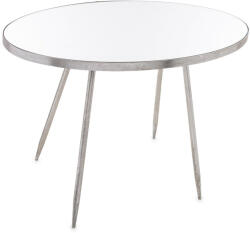 Art-Pol Design antikolt ezüst fém ovál asztalka 56.5x80x50cm (163785)