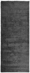 vidaXL atracitszürke hosszú szálú bozontos modern szőnyeg 80x200 cm 375186