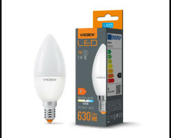 Videx C37 LED izzó 7 W-os natúr fehér E14-es foglalattal (VLE-C37e-07144)