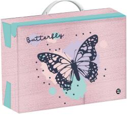 Oxybag OXY GO Butterfly -négyzet alakú laminált bőrönd A4 34 cm
