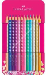 Faber-Castell Sparkle színes ceruza fém dobozban (12db) - 201737