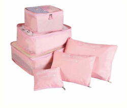  HOME & MARKER® 6 az 1-ben utazó tároló rendszerező táskák | PACKERPRO Rózsaszín