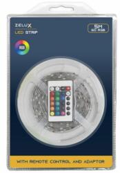 ZELUX LED szalag készlet RGB színes 5 méteres - távirányítóval és tápegységgel - lumino
