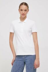 Lacoste t-shirt női, galléros, fehér - fehér 42