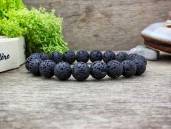 R. M. ékszer Láva ásvány karkötő 10mm (11702-RM-15)
