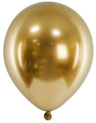 Partydeco Latex lufi 18" (45cm-es) - Chrome, Glossy Arany latex lufi, 5db (LUFI910357)