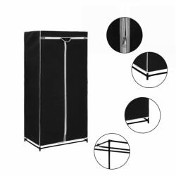 vidaXL fekete ruhásszekrény 75 x 50 x 160 cm (282437) - balena