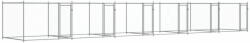vidaXL szürke horganyzott acél kutyaketrec ajtókkal 12 x 2 x 1, 5 m 3209577