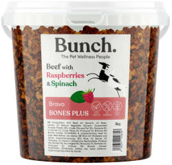 SANADOG Bunch Bravo Bones Plus - tréningfalatok marhahús málnával, spenóttal 1kg (BCH78839)