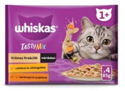 Whiskas Hrana Umeda pentru Pisici, Sos Cremos, cu Pui / Legume si Miel / Curcan, 4 x 85 g