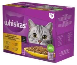 Whiskas Hrana Umeda pentru Pisici, cu Pui, Pasare, Rata si Curcan, 12 x 85 g