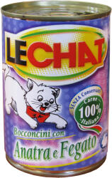 Monge Hrana Umeda Pentru Pisici, LeChat, Cu Ficat Si Rata, 400 g