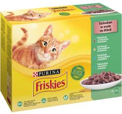 Friskies Cat, Hrana Umeda, Vita Pui, Somon, 12 x 85 g