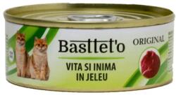Leopold Hrana Umeda Pentru Pisici, Basteto Original, Carne De Vita Si Inima In Jeleu, 85 g
