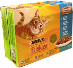 Friskies Hrana Umeda Pentru Pisici, Friskies, Mix De Peste In Sos, 12x85 g