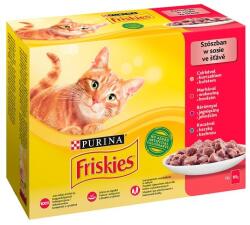 Friskies Friskis Cat 12 x 85 g, Pui/Vita/Miel/Rata,