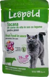 Leopold Tocana Premium cu Vita in Sos cu Legume, 100 gr