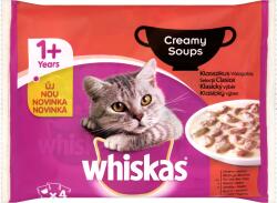 Whiskas Hrana Umeda pentru Pisici Creamy Soups, Selectii Clasice, 4 x 85 g