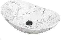 Welland 60x36 cm white/marble (UC-49)