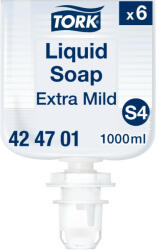 Tork extra kézkímélő folyékony szappan, S4 fehér, 1 liter SCA424701