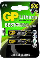 GP Batteries Baterie cu litiu, AA (LR6), AA, 1, 5 V, GP, blister, pachet de 2