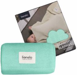 Lionelo Paturica multifunctionala, Lionelo, Din bambus, Cu proprietati de termoreglare, Antibacteriana, Antifungica, Antialergice, Lavabila la masina de spalat, 100x75 cm, Verde (LO-BAMBOO_BLANKET_GREEN_MINT) Lenjerii de pat bebelusi‎, patura bebelusi