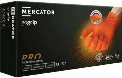 Mercator Medical GoGrip Nitril PRO védőkesztyű L méret 50db Orange/Narancs erősített