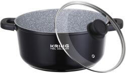 Kring Cuisine Classic edény, kerámia belső, öntött alumínium, 2.1 l, fekete (PLR21060)