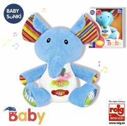 Reig Jucarie interactiva bebe cu sunete si lumini 15 cm - Elefant (RG18091)