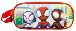 KARACTERMANIA Penar 3D Spiderman Traffic cu 2 compartimente, 22x9.5x8 cm (KM04262) Penar