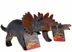 UP Intl Set 2 figurine dinozauri din cauciuc, Triceratops si Stegosaurus, 32-34 cm (UP26697TS)