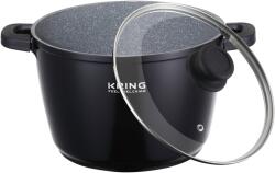 Kring Cuisine Classic edény, kerámia belső, öntött alumínium, 10 l, fekete (PLR21085)