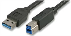 Akasa USB 3.0 Type-A to Type-B kábel - 1, 5m - AK-CBUB01-15BK