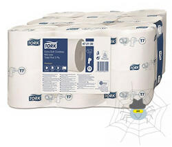 Tork Toalettpapír belsőmag nélküli TORK Extra Soft Midi-size Premium T7 3 rétegű fehér - spidershop