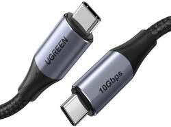 UGREEN Cablu de Date UGREEN USB-C cu USB-C US355 3.1 Gen. 2, PD, 5A, 100W, 4K, 10Gbps, 1m - Negru (18406)