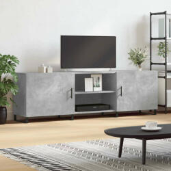  Betonszürke szerelt fa TV-szekrény 150 x 30 x 50 cm (VD829120)