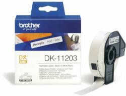 Brother DK-11203 etichetă adezivă pretăiată 300 buc/rolă 17mm x 87mm alb DK11203 (DK11203)