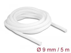 DeLock Fonott kábelharisnya önzáródó 5 m x 9 mm fehér