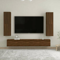  2 db barna tölgy falra szerelhető TV-szekrény 30, 5x30x110 cm (VD826681)