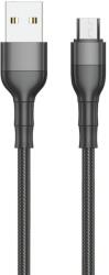 2GO 797303 USB-A apa - Micro USB apa 2.0 Adat és töltőkábel - Fekete (1m) (797303) (797303)