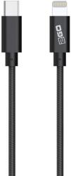 2GO 797162 USB-C apa - Lightning apa 2.0 Adat és töltőkábel - Fekete (1m) (797162) (797162)