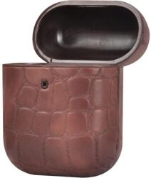 TERRATEC AirBox Stone Pattern Apple AirPods védőtok - Sötétbarna (306846) (306846)