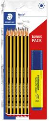 STAEDTLER Noris 120 Hatszögletű "HB" Grafitceruza készlet radírral (12 db / csomag ) (120 BK12P1) (120 BK12P1)