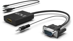 INCA Cian Technology IVTH-02 Inca VGA/3.5mm Jack apa - HDMI anya Adapter + USB kábel (IVTH-02) (IVTH-02)