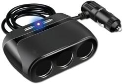 2GO 797256 5-in-1 Autós töltő - Fekete (120W) (797256) (797256)