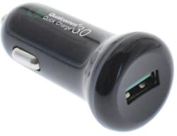 2GO Quick Charge 3.0 USB-A Autós töltő - Fekete (5V) (795838) (795838)