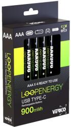 Verico LoopEnergy Li-Ion AAA 900mAh Újratölthető Akkumulátor (4db/csomag) (1UDBT-A2WEBC-NN) (1UDBT-A2WEBC-NN)
