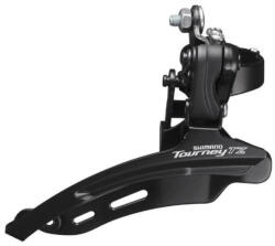 Shimano Tourney FD-TZ510 alul húzós első váltó 48T, 31, 8mm felső bilinccsel, 3x6-7s, fekete, OEM kiszerelés