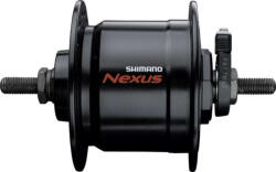 Shimano Nexus DH-C3000-3N dinamós első kerékagy (agydinamó), 36H, csavaros, felnifékes, 6V, 3W, fekete, doboz nélkül