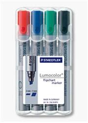 STAEDTLER Lumocolor 356 B 2-5mm Flipchart marker készlet - 4 szín (356 B WP4) (356 B WP4)